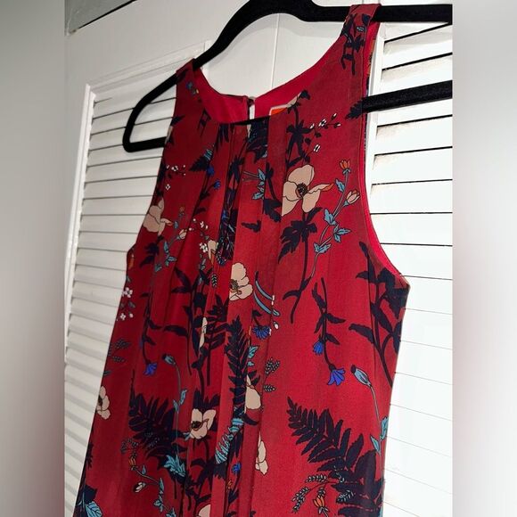 ModCloth Women’s Pleated Floral Sleeveless‎ Shift Dress Size S - Picture 5 of 9